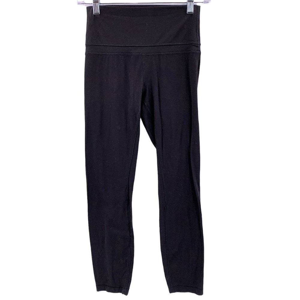 Lululemon Black Cropped Leggings Size 4